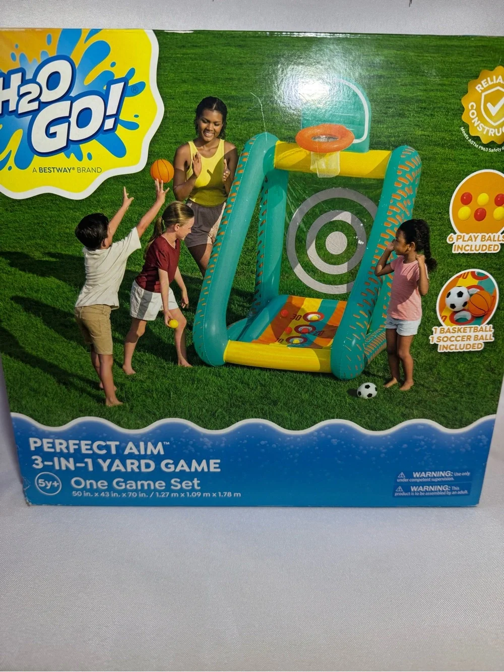 H2OGO! Perfect Aim 3-in-1 Yard Game - Teal/Yellow